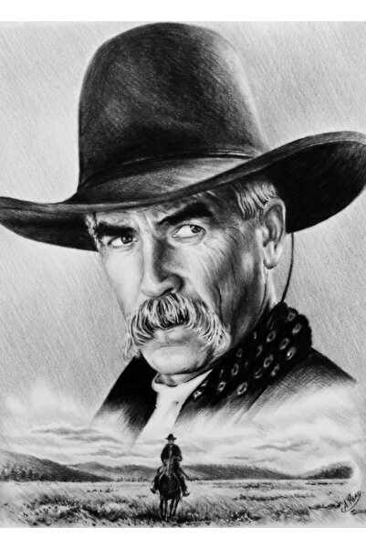 Universal Poster decorativ din lemn Sam Elliot Lone Rider