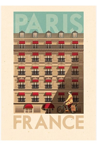 Universal Postere de călătorie - Paris, Franța, Poster decorativ din lemn, pi...