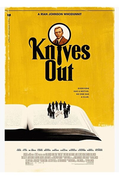 Universal Knives Out - Poster decorativ din lemn, inspirat din film