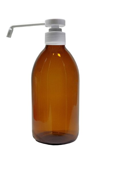 Paradise Amber Cam Şişe 250ml Cam Dezenfekten Ve Kolonya Pompalı 2 Adet