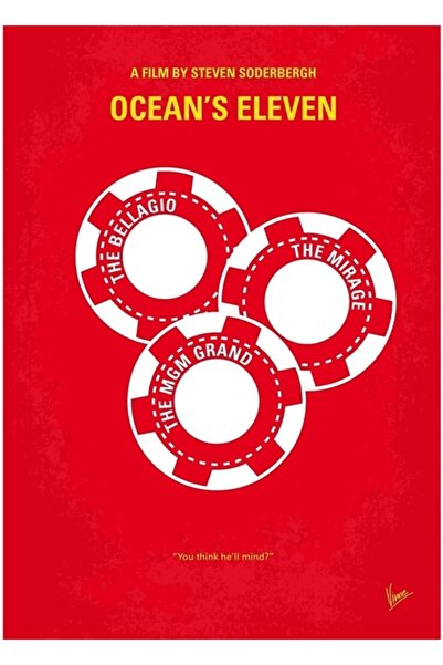 Universal No056- Oceans 11 Ξύλινη Διακοσμητική Αφίσα Τέχνης