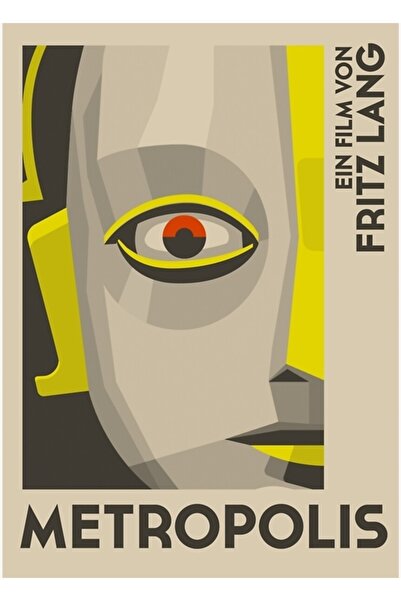 Universal Poster decorativ din lemn cu filmul Metropolis de Fritz Lang