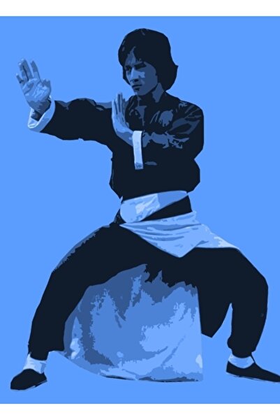 Universal Διακοσμητική ξύλινη αφίσα ζωγραφικής τέχνης Τζάκι Τσαν