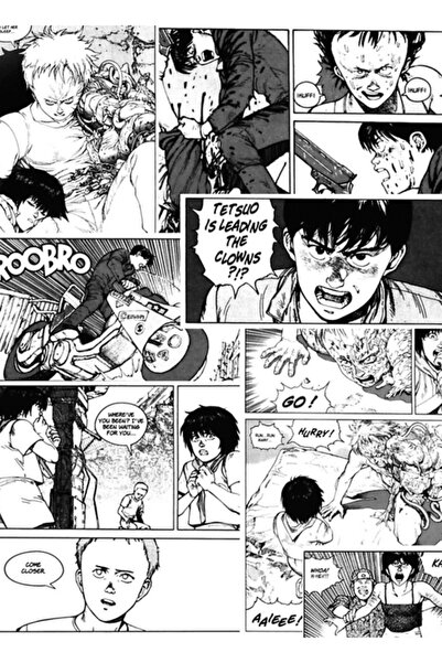 Universal Акира Манга Принт Картина Дървен Плакат Декоративен