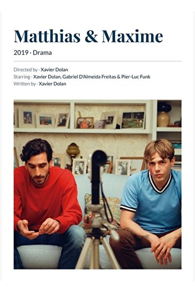 Universal Μάτιας & Μαξιμίλιος (2019) Ταινία του Ξαβιέρ Ντολάν, Ξύλινη Διακοσμ...