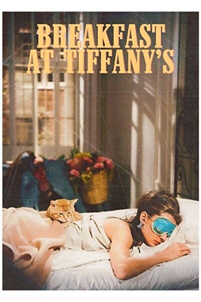 Universal Breakfast At Tiffany's 1961 Afiș decorativ din lemn, stil vintage