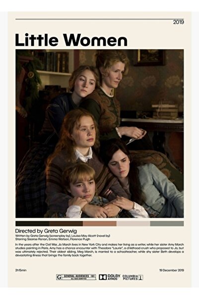 Universal Male žene | Greta Gerwig, , Drveni stoni poster, dekorativni