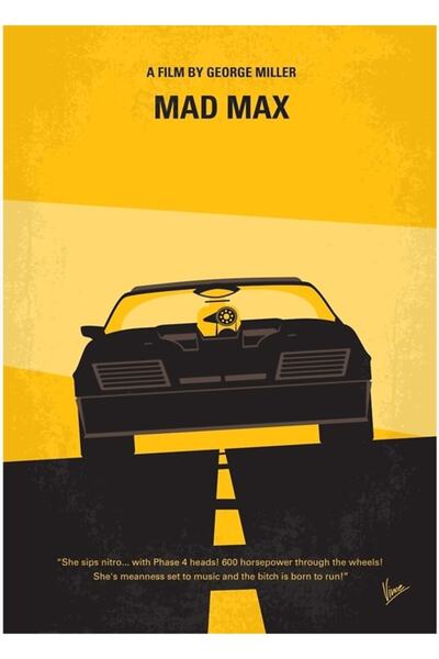 Universal No051- Mad Max 1 Slika Drveni Poster Dekorativni
