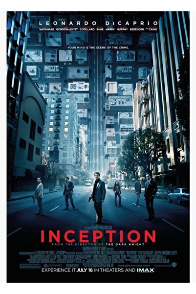 Universal Αφίσα Inception, Ξύλινη Αφίσα, Διακοσμητική