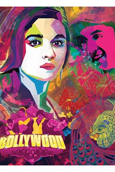 Universal Διακοσμητική ξύλινη αφίσα τέχνης Bollywood