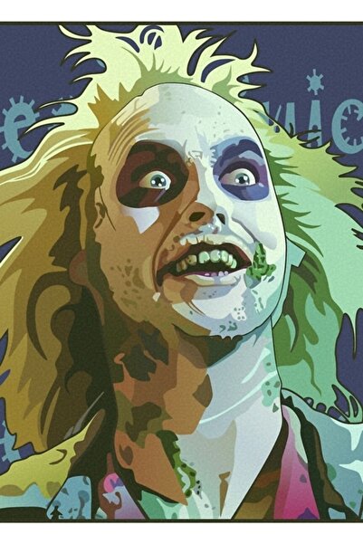 Universal Διακοσμητική Ξύλινη Αφίσα Τέχνης Beetlejuice