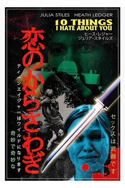 Universal 10 lucruri pe care le urăsc la tine (1999) Poster decorativ din lemn