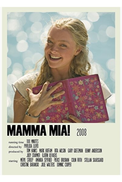 Universal Μάμμα Μία! Εναλλακτική (3) Ξύλινη Αφίσα Τέχνης Διακοσμητική