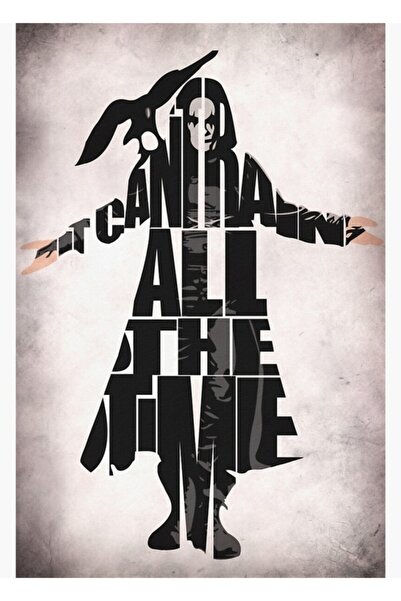 Universal Poster decorativ din lemn cu corb