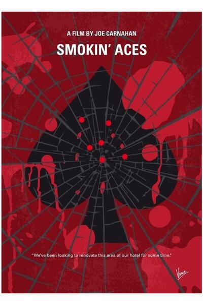Universal No820 My Smokin Aces Tablo Poster decorativ din lemn