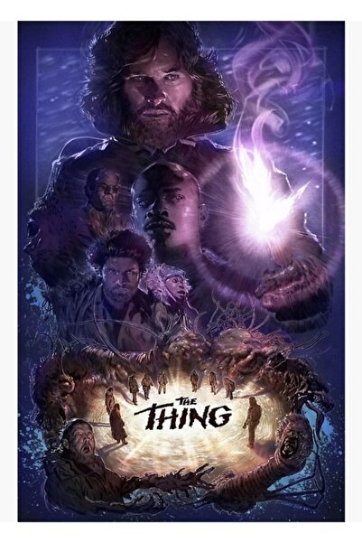 Universal Poster decorativ din lemn The Thing