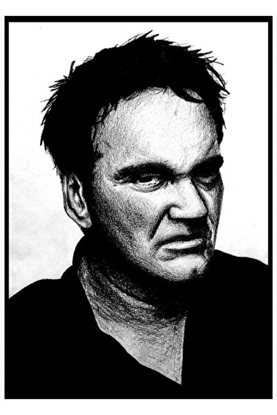 Universal Διακοσμητική ξύλινη αφίσα ζωγραφικής με κάρβουνο Ταραντίνο