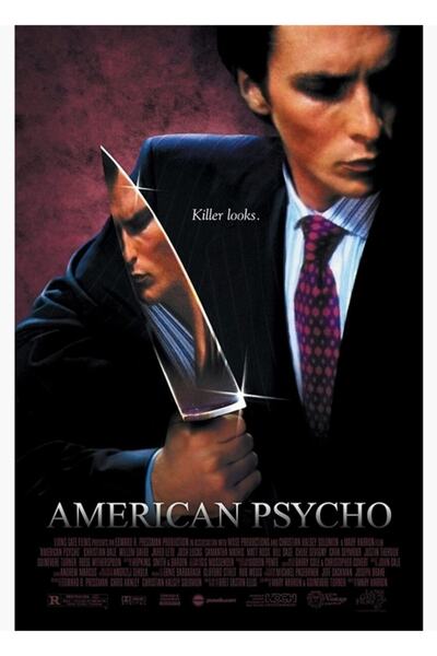 Universal American Psycho Tablo Ahşap Poster Dekoratif