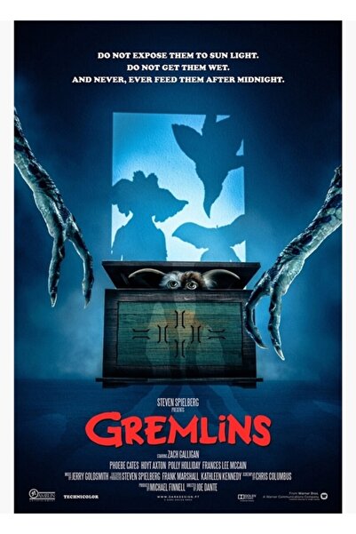 Universal Gremlins poster, drveni poster, dekorativna slika