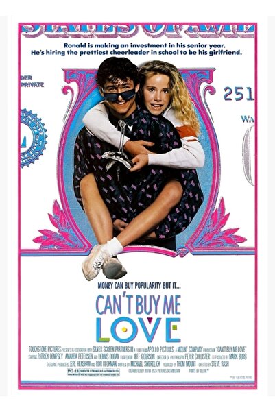 Universal Can't Buy Me Love (1987) Poster decorativ din lemn