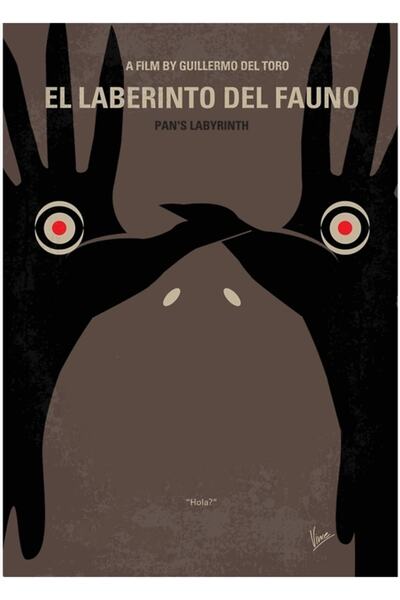 Universal No061- Poster decorativ din lemn cu tabloul Labirintul lui Pans