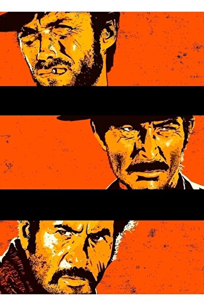 Universal Добрият, лошият и грозният - Декоративен дървен плакат за кино маса