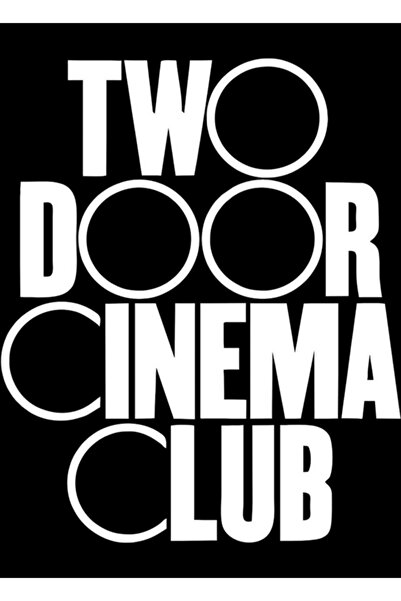 Universal Two Door Cinema Club. Tablou decorativ din lemn, tip poster