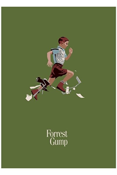 Universal Poster decorativ din lemn cu tabloul Forrest Gump