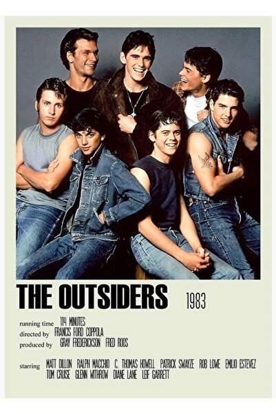 Universal Οι Εξωτερικοί (The Outsiders) Εναλλακτική (4) Ξύλινη Διακοσμητική Α...