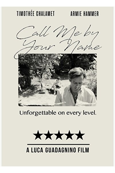 Universal Call Me By Your Name Tablo Ahşap Poster Dekoratif