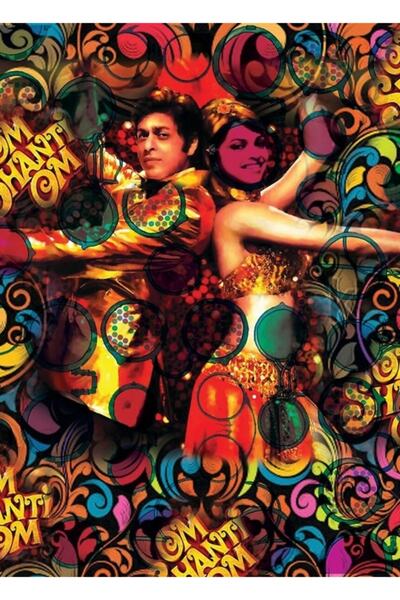 Universal Poster decorativ din lemn Bollywood Art Tablo