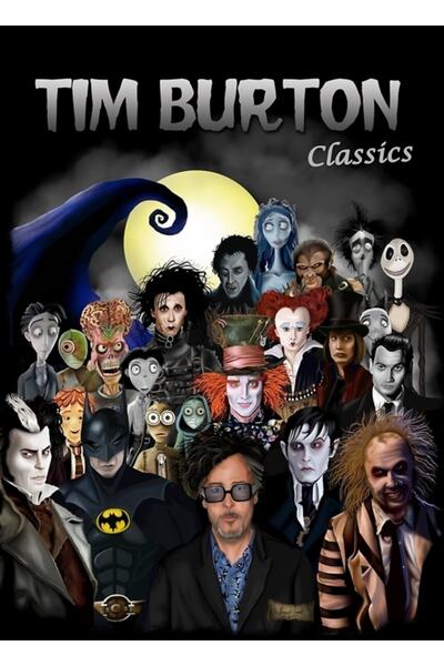 Universal Poster decorativ din lemn cu picturi clasice Tim Burton