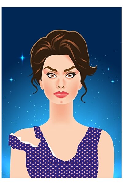 Universal Cesira Două Femei Tablou Poster Decorativ din Lemn