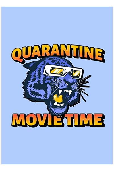 Universal Poster decorativ din lemn cu tematică Quarantine Movie Time