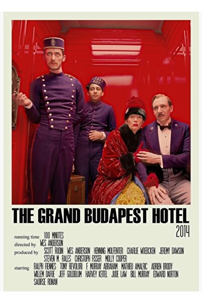 Universal Hotelul Grand Budapest Alternatif (1) Poster decorativ din lemn