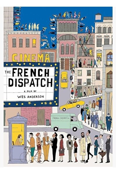 Universal Poster decorativ din lemn The French Dispatch Cinema Tablo