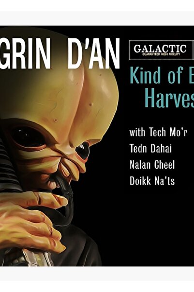 Universal Figrin D'an - Kind Of Blue Poster decorativ din lemn