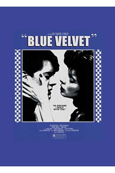 Universal Blue Velvet Tablo Ahşap Poster Dekoratif