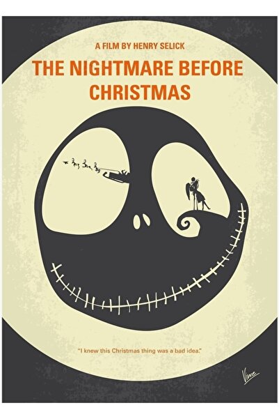 Universal No712- Ο εφιάλτης πριν τα Χριστούγεννα Ξύλινη Διακοσμητική Αφίσα Τέ...