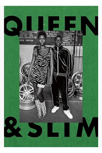 Universal Πράσινη Ξύλινη Διακοσμητική Αφίσα Queen And Slim