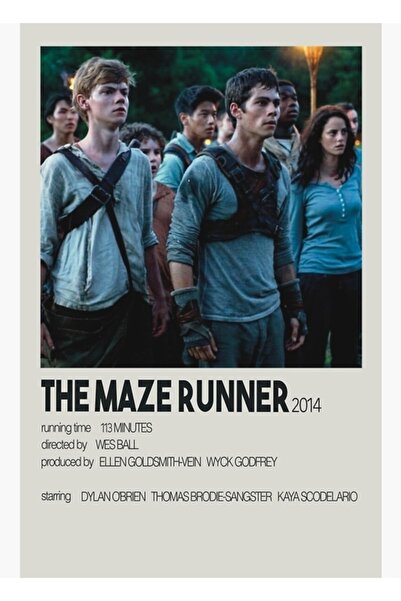 Universal Maze Runner 2014- Tablo Ahşap Poster Dekoratif