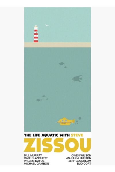 Universal Viața acvatică (cu Steve Zissou) Poster decorativ din lemn