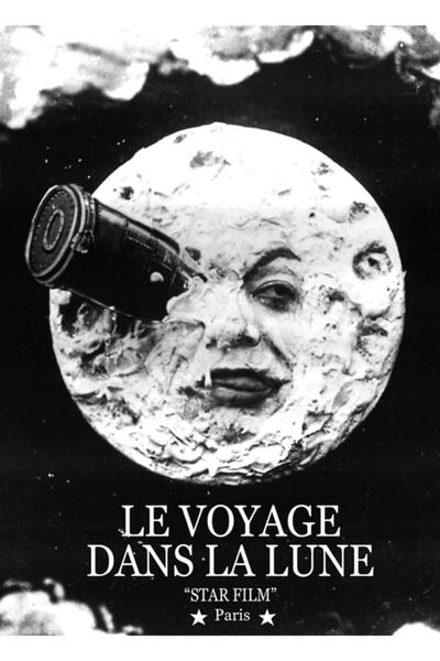 Universal O călătorie pe Lună (le Voyage Dans La Lune) Poster decorativ din lemn