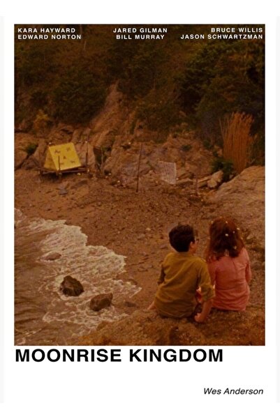 Universal Διακοσμητική Ξύλινη Αφίσα Τέχνης Moonrise Kingdom