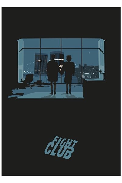 Universal Poster decorativ din lemn Fight Club