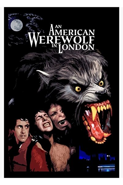 Universal Un vârcolac american în Londra Tablou Poster decorativ din lemn