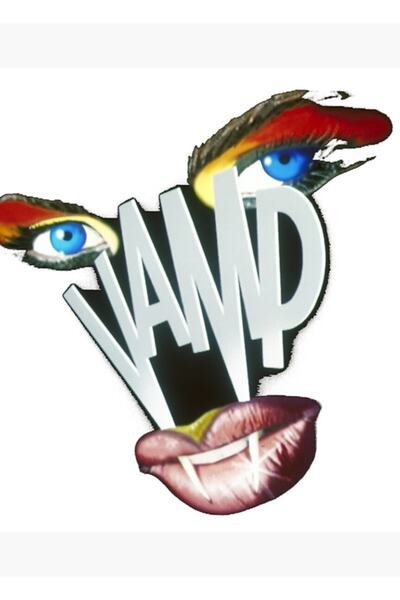 Universal Vamp (1986) de Richard Wenk, Poster decorativ din lemn, pictat manual