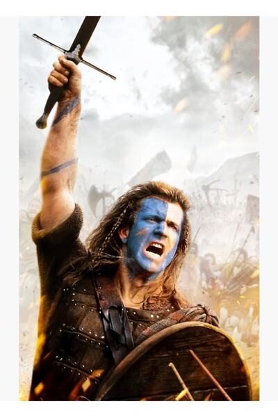 Universal Διακοσμητική Ξύλινη Αφίσα Πίνακα Braveheart