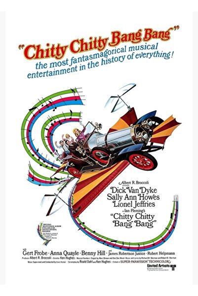 Universal Chitty Chitty Bang Bang (1968) Poster decorativ din lemn