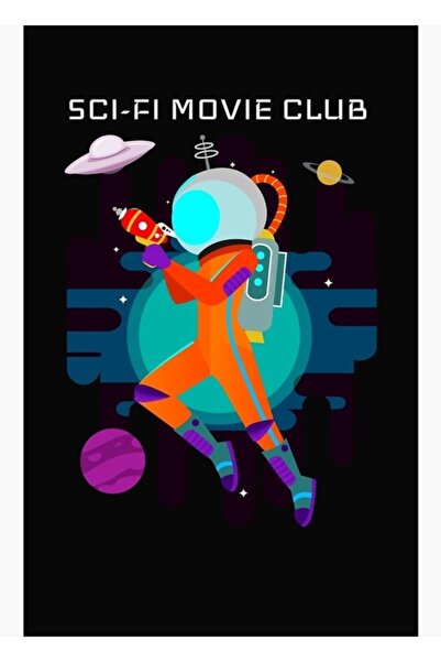 Universal Ξύλινη διακοσμητική αφίσα για το κλαμπ ταινιών επιστημονικής φαντασίας